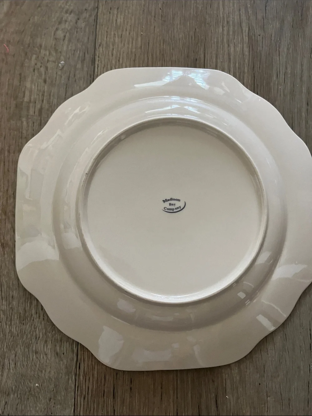 Madison Bay Co. Retired Serving Plate Blue-Bird Floral Poreclain Dinnerware 10